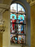 Okno se sv. Václavem a Madonou s dítětem