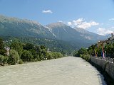 Řeka Inn v Innsbrucku