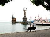Konstanz - přístav a socha Impérie
