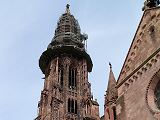 Lešení na věži Münsteru