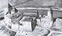 Habichtsburg v 11. století (rekonstrukce)