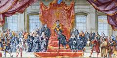 Stropní freska „Hold Karlu VI.“