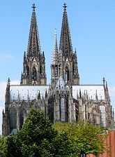 Kolínská katedrála z východu