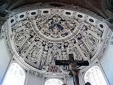 Barokní strop západní apsidy