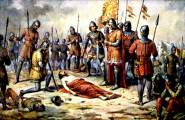 Smrt Přemysla Otakara II. od Josefa Mathausera