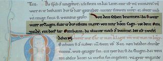 Odstavec z verze C rukopisu Písně o Nibelunzích